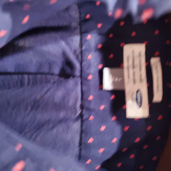 Old Navy Mini Heart Oxford Button Down Large Tall - Picture 6 of 9